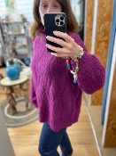 Pull long SAID aubergine - Banditas from Marseille