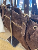Sac Garance Lacets Large cuir marron