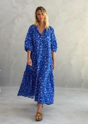 Robe longue Kerman Blue - Banditas from Marseille