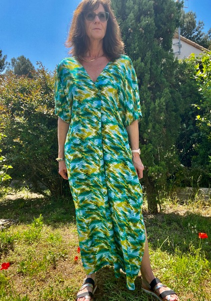 Robe longue BEALS MC vert et kaki Banditas
