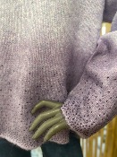 Pull Silver parme violet à strass