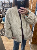 Veste Laya en fausse fourrure beige