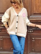 Gilet SMILE LOVE beige