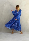 Robe longue Kerman Blue - Banditas from Marseille