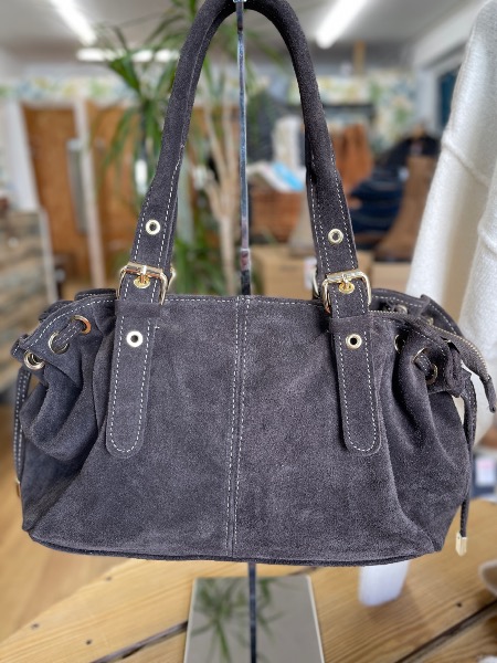 Sac Garance Lacets small cuir chocolat