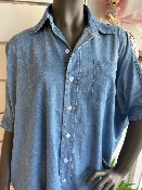 Robe chemise JEMMY courte bleue de la marque Industry