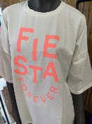 T-shirt Fiesta blanc - Banditas from Marseille