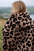 Veste Ashley réversible camel/Léopard
