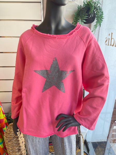 Sweat Basilea rose fuchsia - Banditas from Marseille