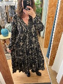 Robe GABRIELA longue noire Banditas