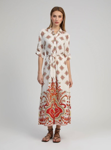 Robe longue Ovintala - Diwan orange - An'ge