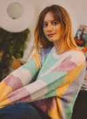 Pull JULIE vert/rose LPH