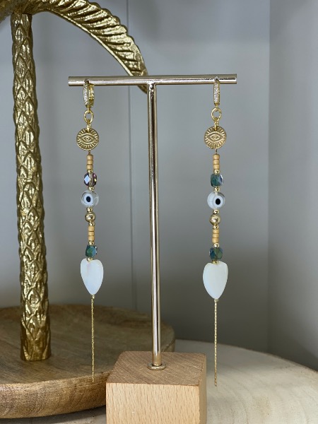 Boucles d'oreilles AMOUR Madamirma Doré 
