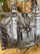 Sac à main Artur cuir argenté
