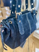 Sac Garance Lacets small cuir noir